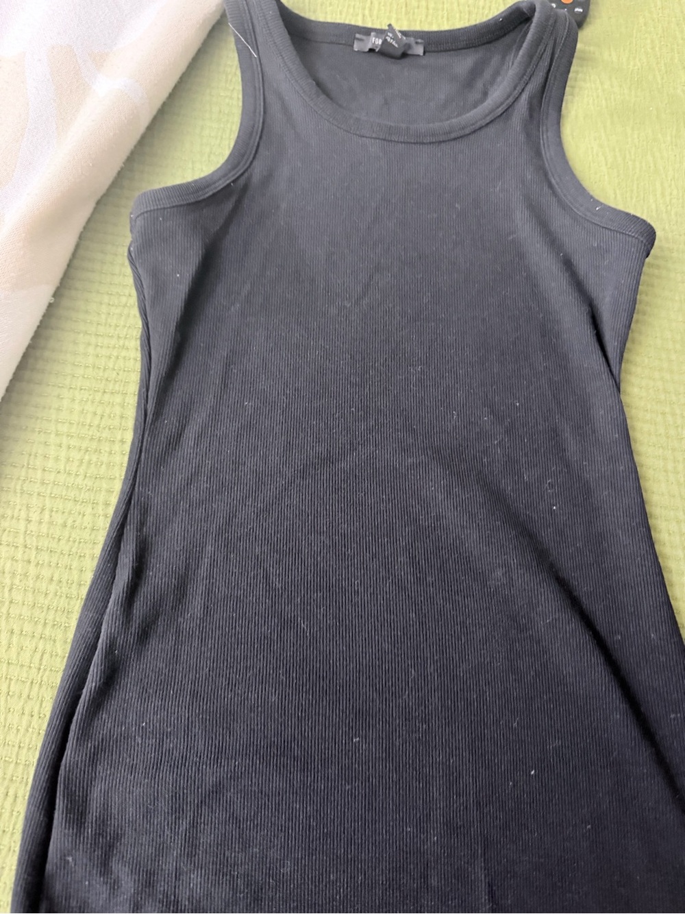 Forever 21 Black Ribbed Tank Dress